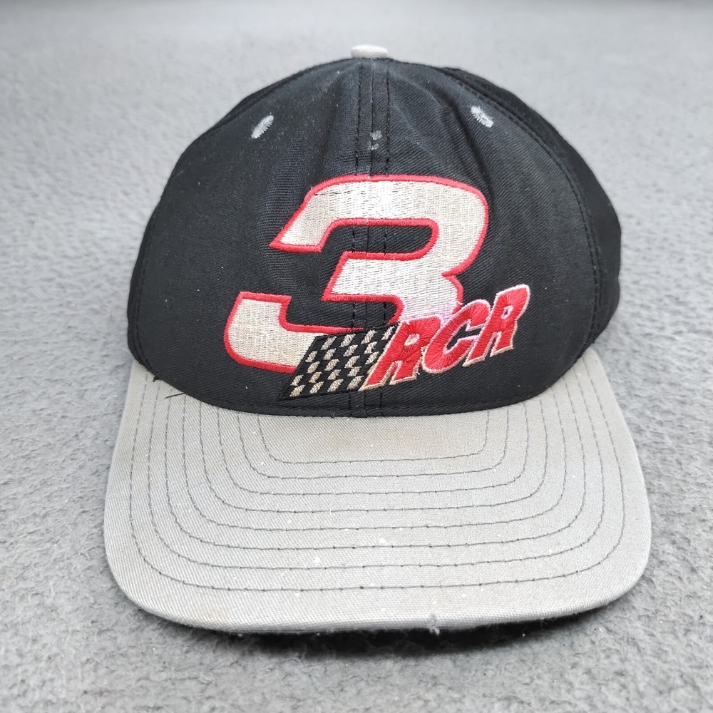 Vintage NASCAR Dale Earnhardt #3 RCR Hat SnapBack AJD Professional Baseball Cap